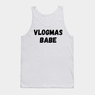 Vlogmas Babe Perfect Gift for YouTubers and Influencers on Christmas Tank Top